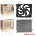 AC condenser and cooling fan assembly kit for Nissan Rogue Sport (2017–2019)