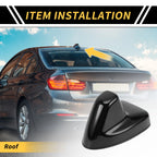 Shark Fin Roof Antenna Cover Trim for Toyota Tundra (2014–2021) Black