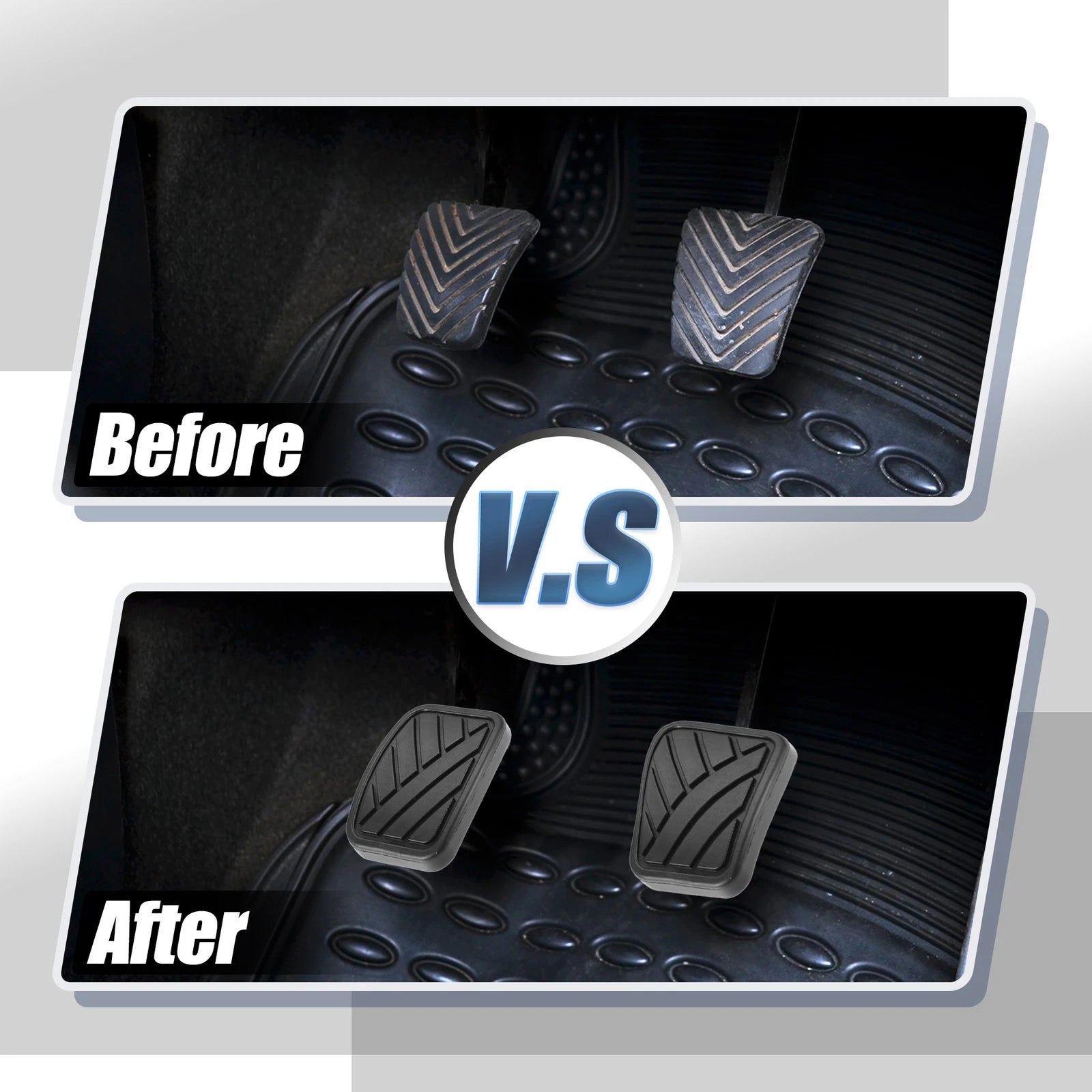 Set of 4 Anti-Slip Clutch Brake Pedal Covers for Suzuki SX4 (2007–2014)