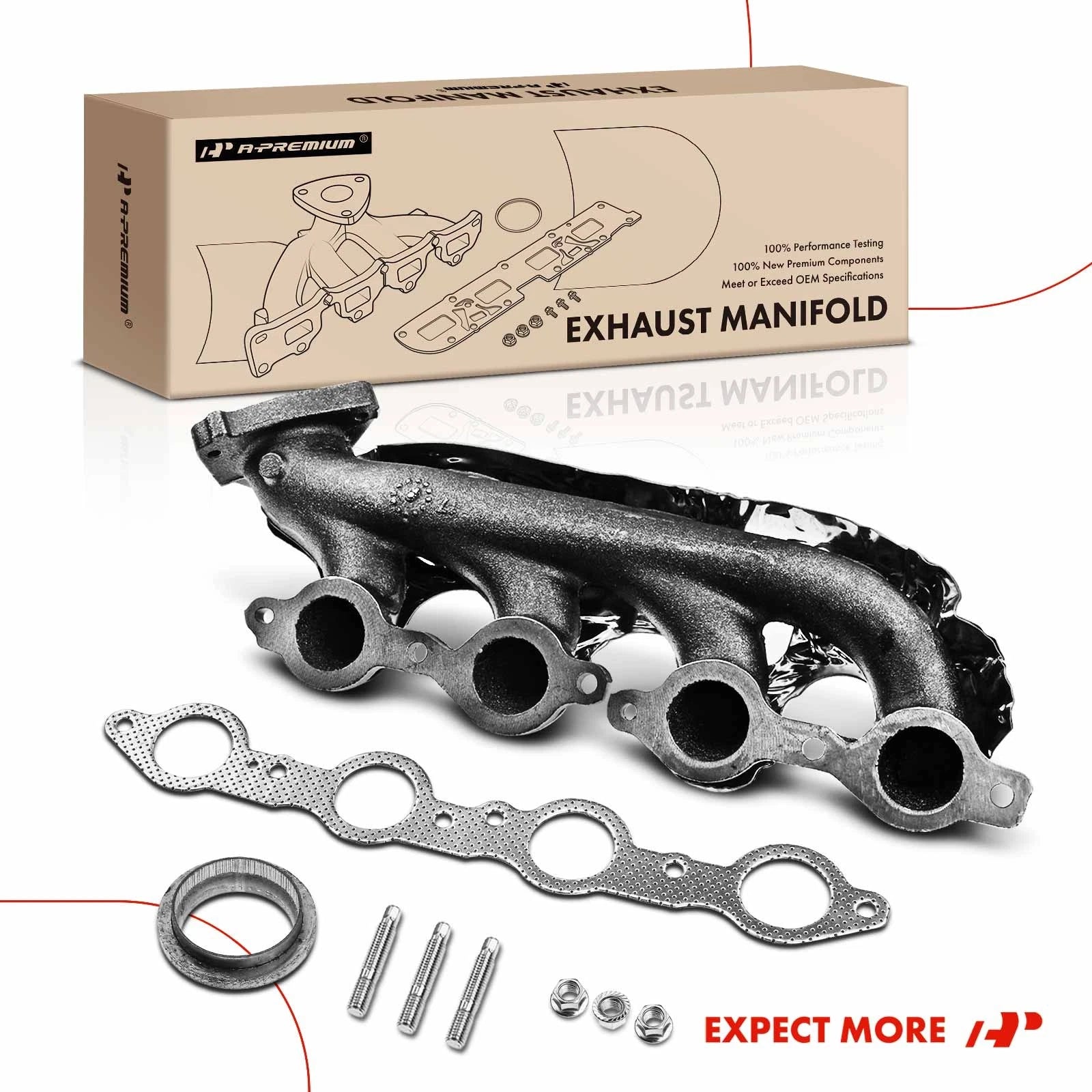 Exhaust Manifold with Gasket for Chevrolet Silverado 1500 2500