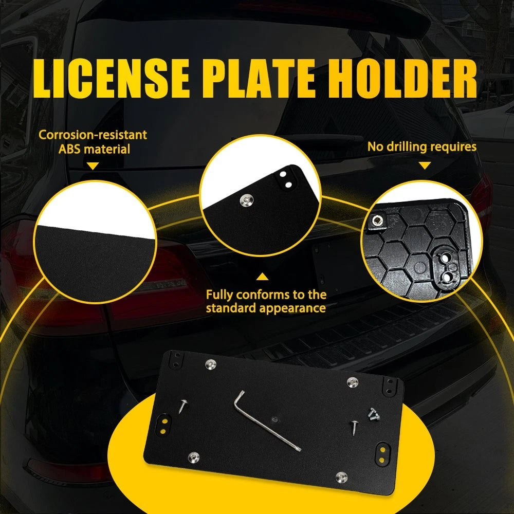 Rear License Plate Tag Holder Bracket for Mercedes-Benz CLA CLS GL GLA GLC GLE (2014–2023)