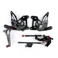 CNC Adjustable Rearset Foot Rest Pegs for MV Agusta F3 (2012–2016) Black
