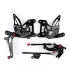 CNC Adjustable Rearset Foot Rest Pegs for MV Agusta F3 (2012–2016) Black