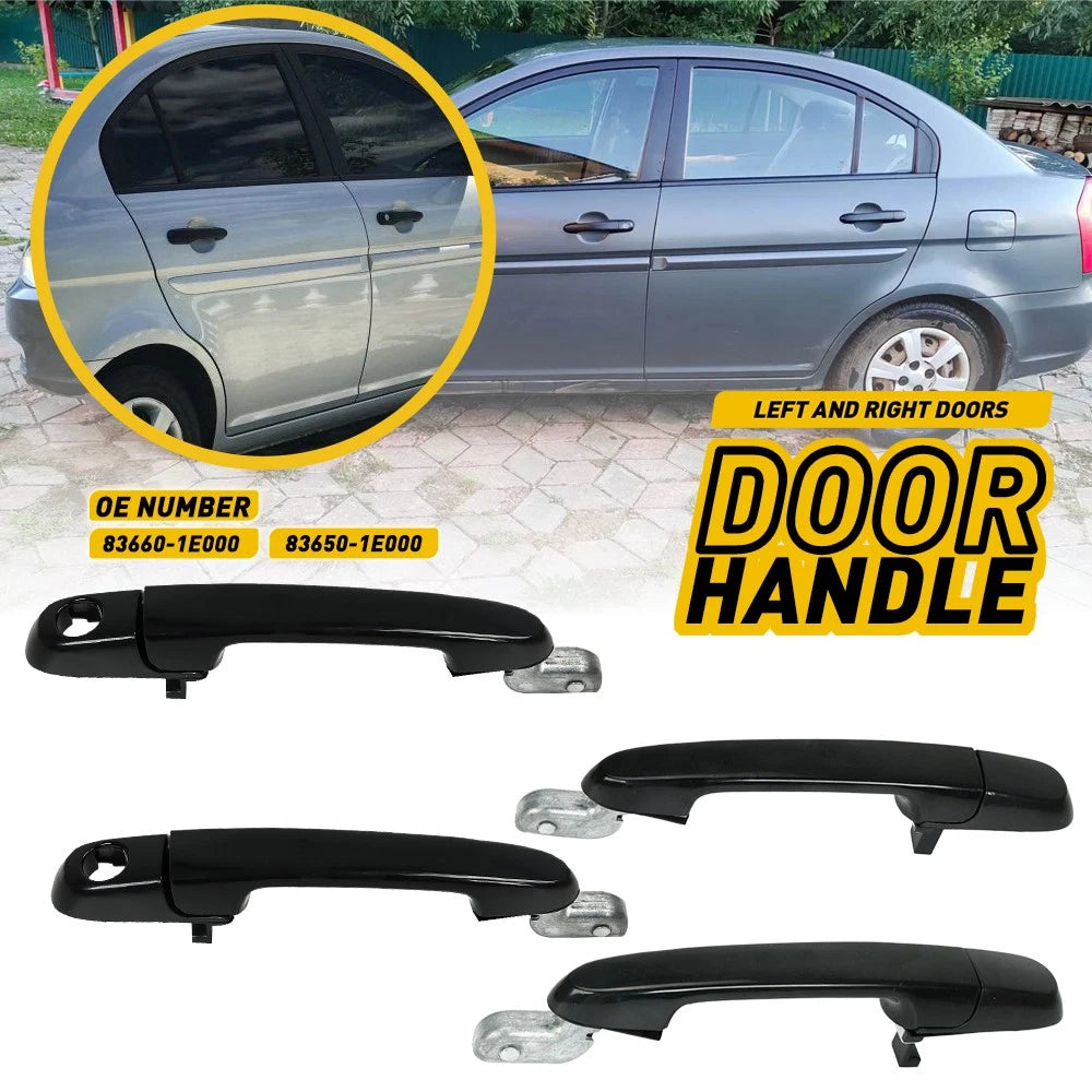 2X Exterior Door Handles for Hyundai Accent (2006–2011)