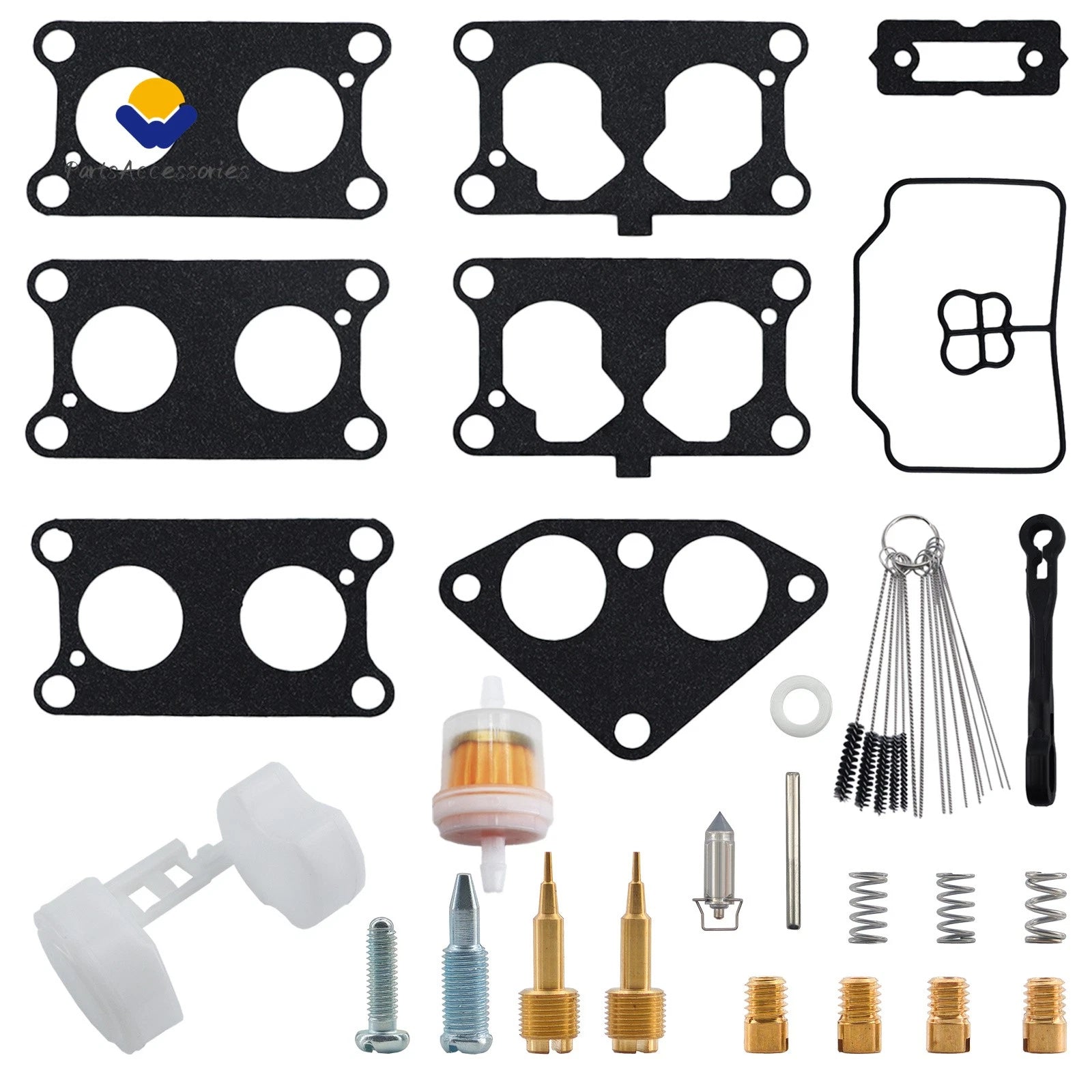 Carburetor Rebuild Kit Float for Kawasaki Mule 3000 3010 3020 (2001–2008)