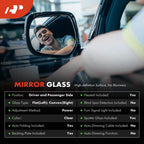 Power Mirror Glass Pair with Spotter & Heated for Ford Expedition