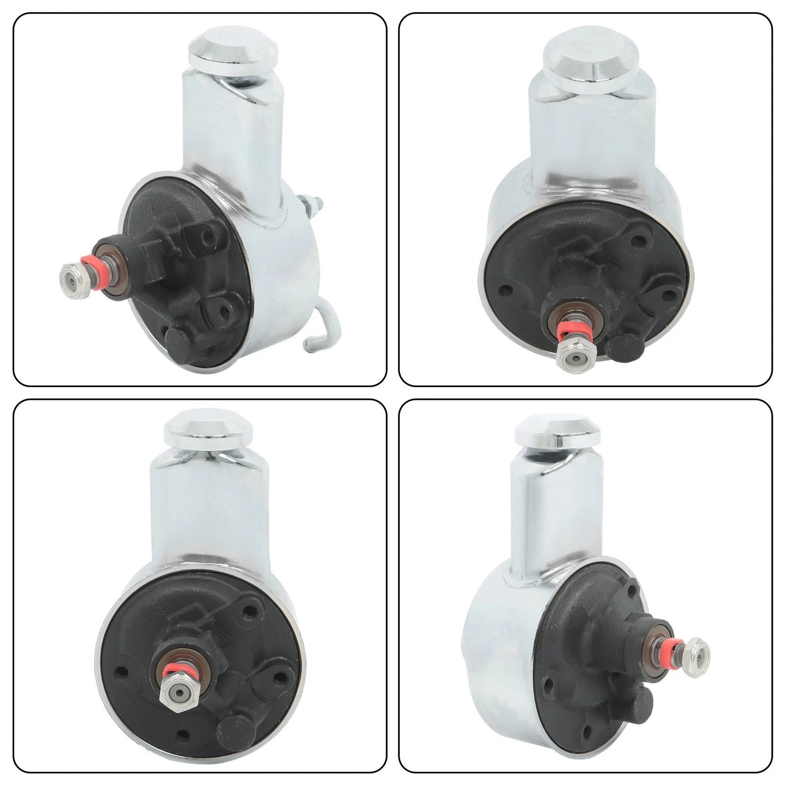 Saginaw Power Steering Pump for Chevy SBC BBC 350 454 Polished
