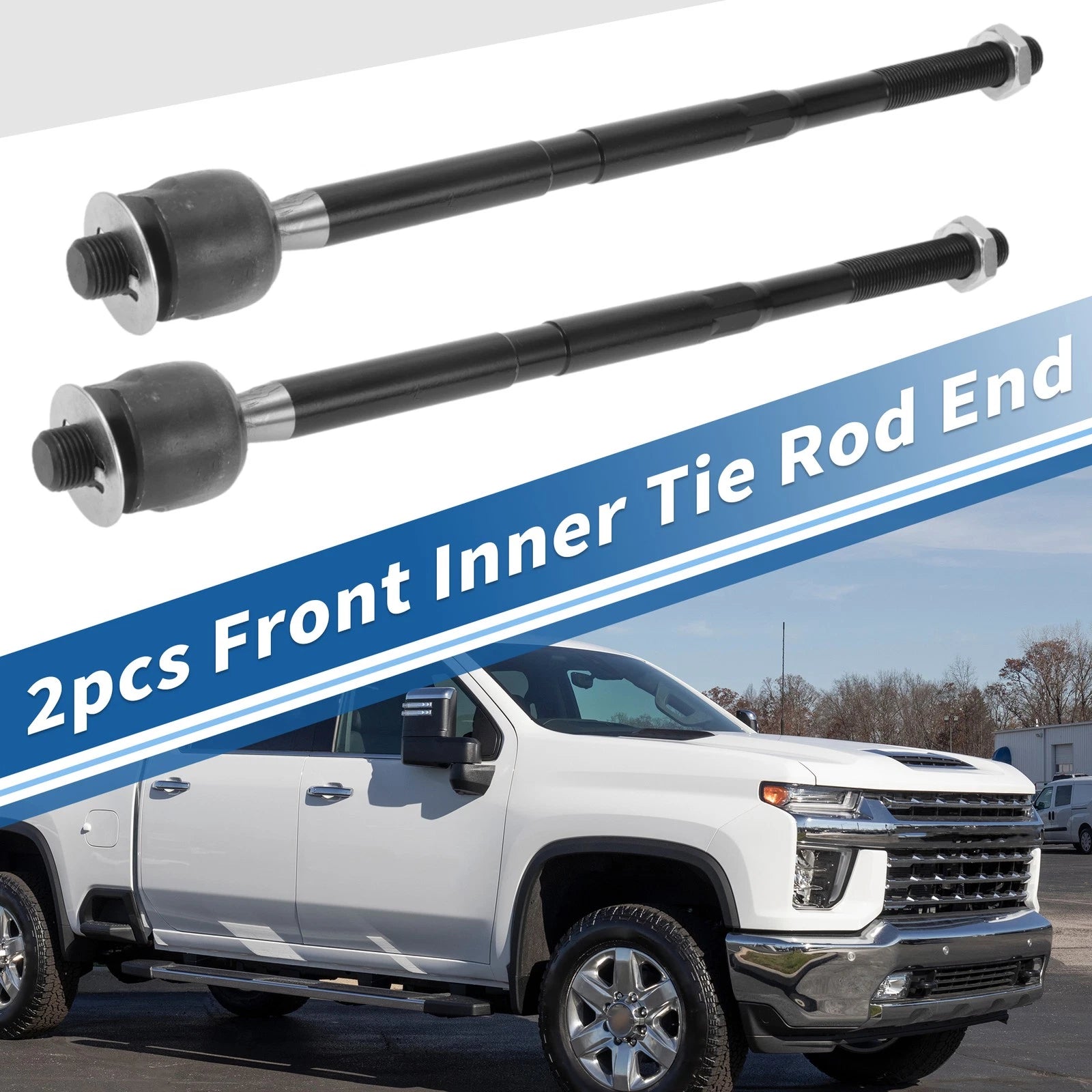 2 Pcs Front Inner Tie Rod End Links for Chevrolet Captiva Sport (2012–2015) No.EV800330