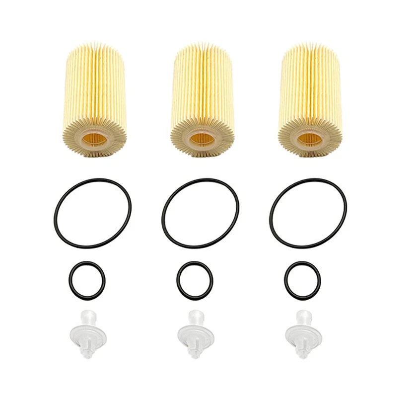 3X Oil Filter for Lexus IS500, Toyota Tundra, Land Cruiser (2007–2023) - Wix 57041
