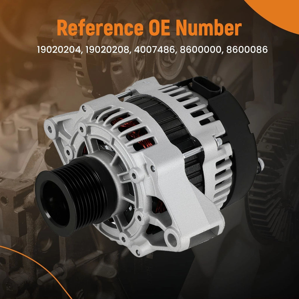 12V Alternator 95 Amp for Trackless MT Series V (2005–2010) 5293586 8-Groove