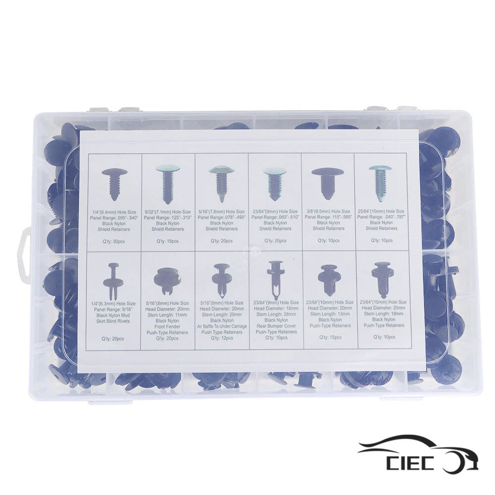 192pc Plastic Rivets Fastener for GMC Ford Toyota (Various Models)