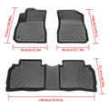 Set of 3 All Weather Floor Mats for Chevrolet Malibu (2016–2025)