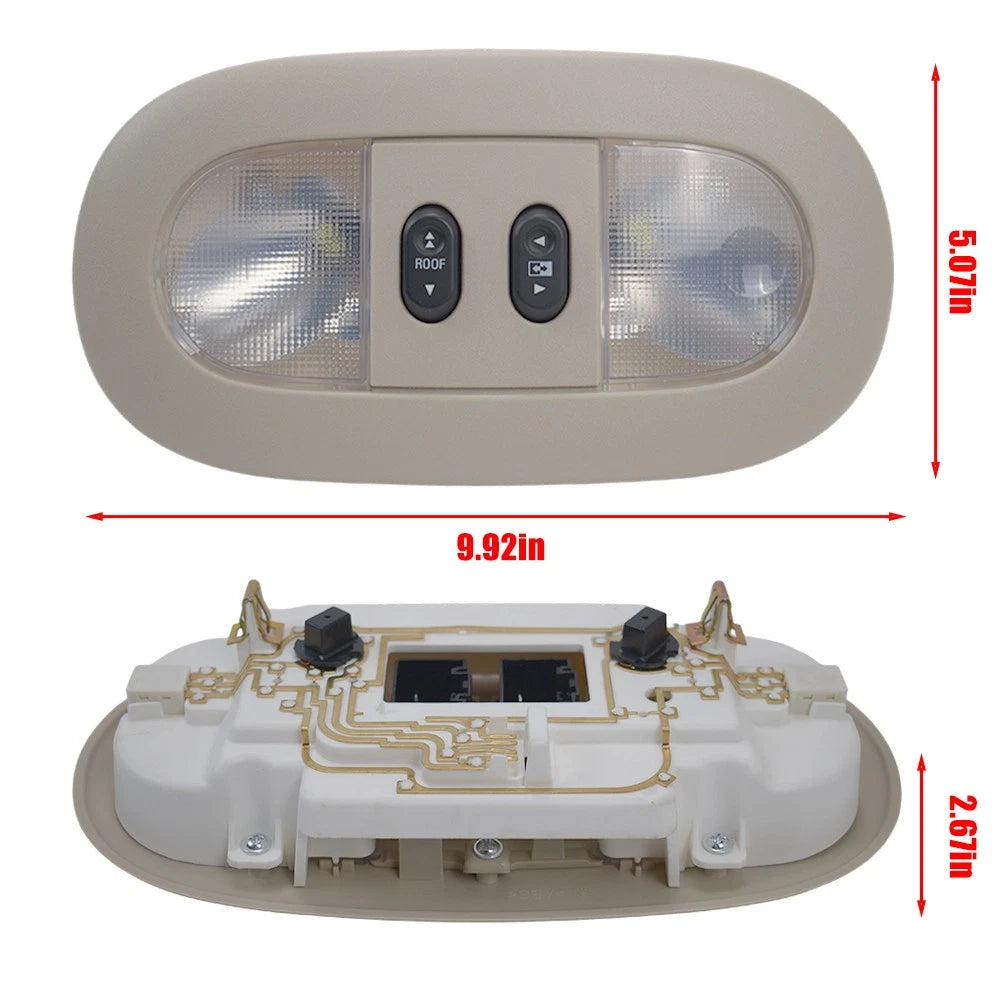 Overhead Console with LED Dome Light & Sunroof Switch for Ford F150 (2004–2008)