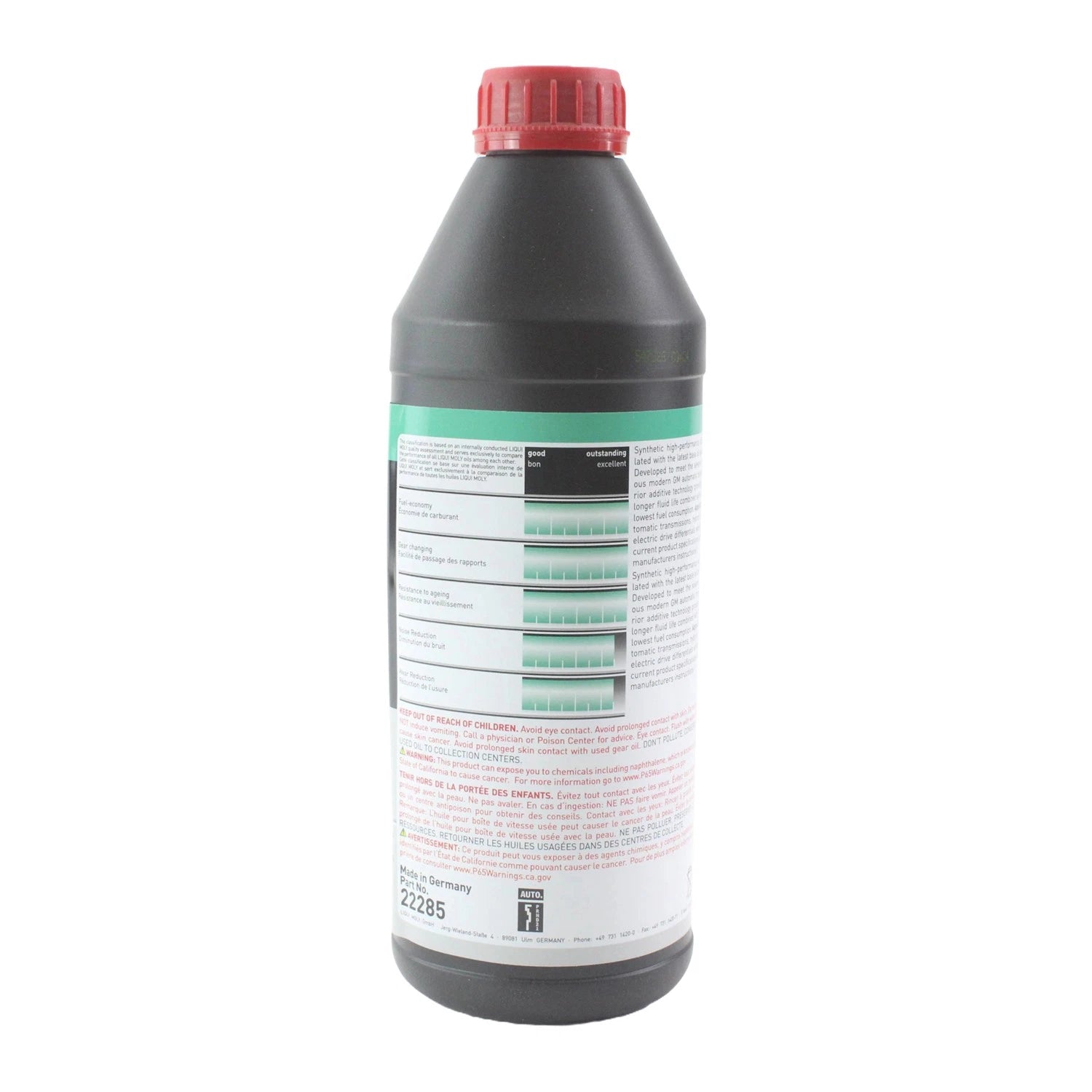 Set of 4 Liqui Moly Top Tec ATF 1820 Automatic Transmission Fluid (4L)