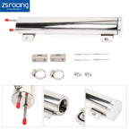 2" x 15" Polished Stainless Steel Radiator Coolant Overflow Tank 24OZ