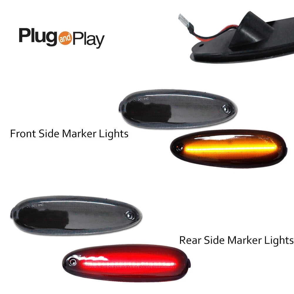 Smoked Bumper Side Marker Lights for Ford Thunderbird (2002–2005)