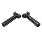 6" Black Straight Handlebar Risers for Harley Heritage Softail Dyna FXD
