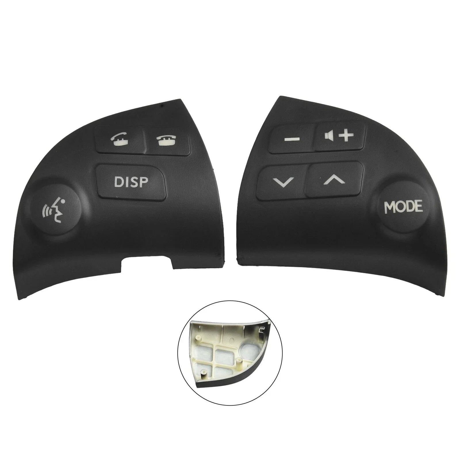 Black ABS Steering Wheel Control Button Cover for Lexus ES350 (2006–2012)