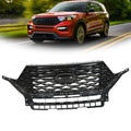 Glossy Black Front Upper Grille for Ford Explorer (2020–2022)