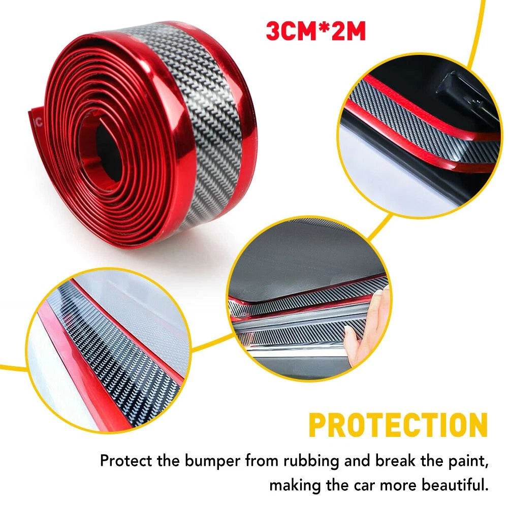 Carbon Fiber Door Sill Plate Scuff Cover for Make Model