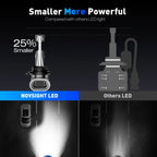 2X HB3 9005 LED Headlight Bulbs for NOVSIGHT (18000LM 6500K)