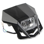 12V H4 Black Headlight Fairing for Kawasaki KLX, Yamaha