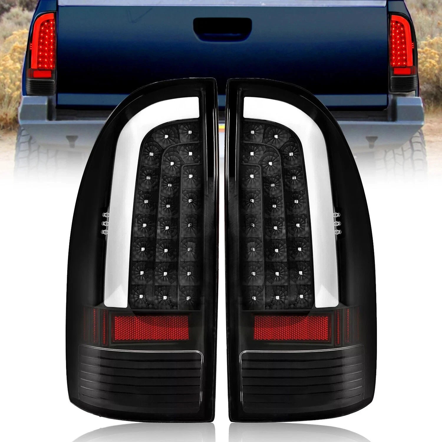 LED Tube Bar Tail Light Brake Parking Lamps for Toyota Tacoma (2005–2015)