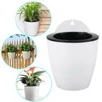 Set of 7 Self-Watering Wall Hanging Planters for Indoor Plants