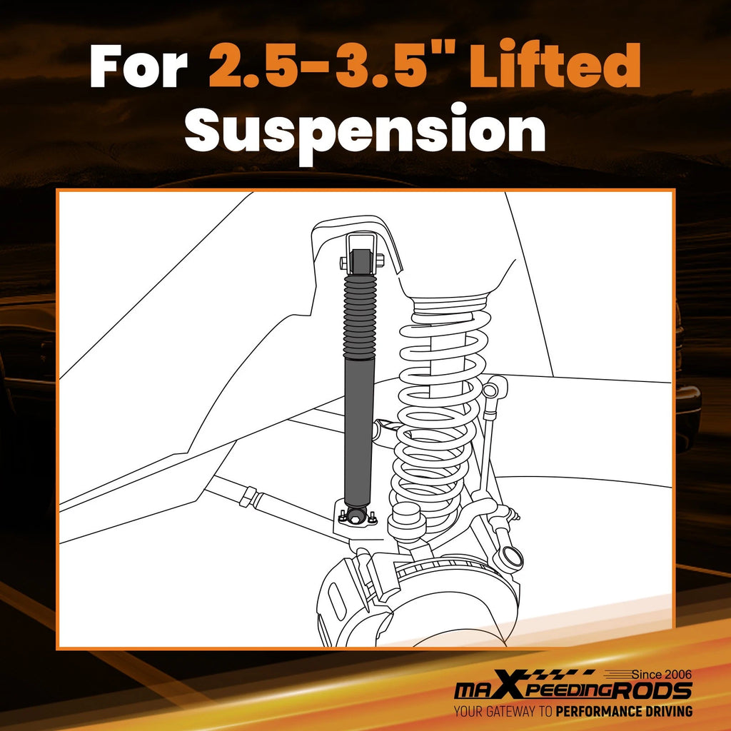 Front Lift Shock for Chevy K1500 4WD (1988–1999) Heat Dissipation 54mm