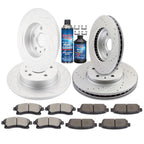 Brake Pads and Rotors Set for Chevrolet Cruze (2011–2013) Drilled
