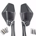 CNC Heavy Black LED Integrated Side Mirrors for