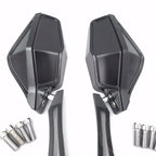 CNC Heavy Black LED Integrated Side Mirrors for