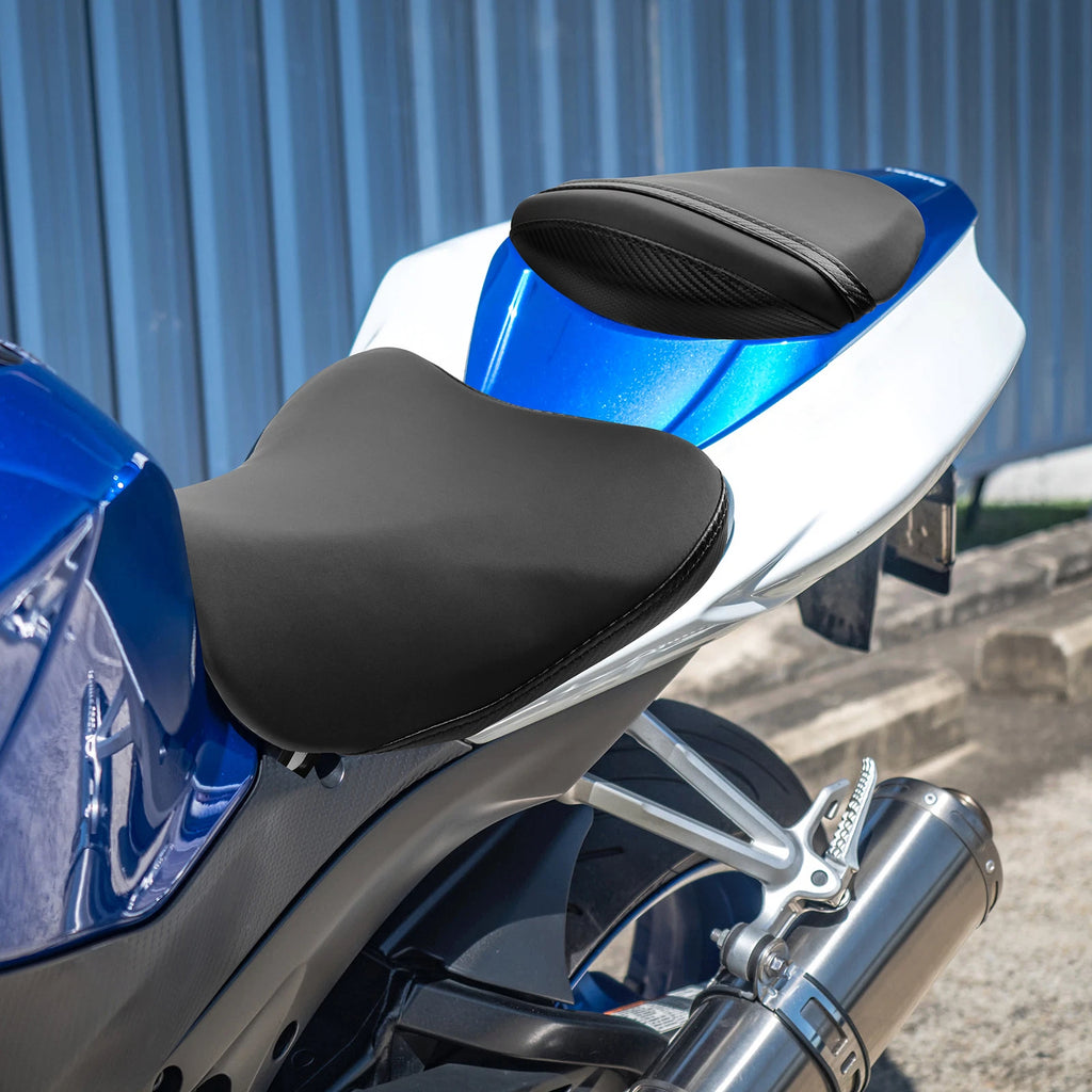 Black Driver & Passenger Seat for Suzuki GSXR1000 (2007–2008)