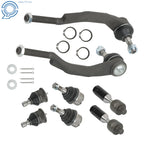 Set of 8 Tie Rods & Ball Joints for Buick Rainier (2004-2007)