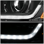 Projector Headlights for Chevrolet Traverse (2018–2021) - Black Housing, Amber Corner