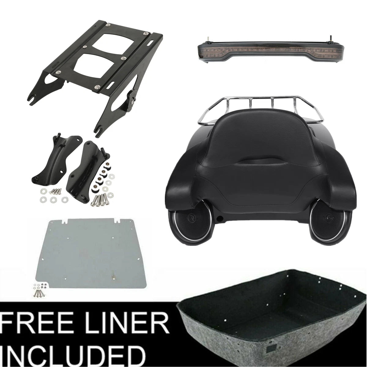 Backrest Speakers for Harley Touring Road Glide (2014–2023)