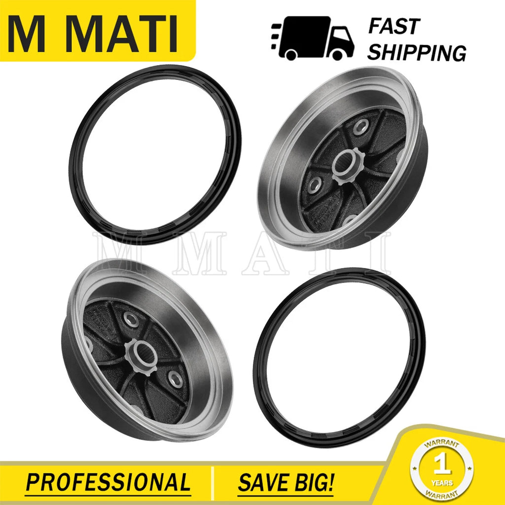 2PCS Front Brake Drum & Seals for Kawasaki KAF620 Mule (3000–4010)