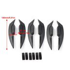Blue Fairing Winglets Side Spoiler Deflector Air Wings for Universal Motorcycle
