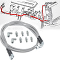 SS Braided Transmission Cooler Hose Lines for TH350 TH400 700R4 (52")