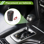 Gear Shift Knob Cover for Toyota Camry (2007–2011) Black Carbon Fiber Red