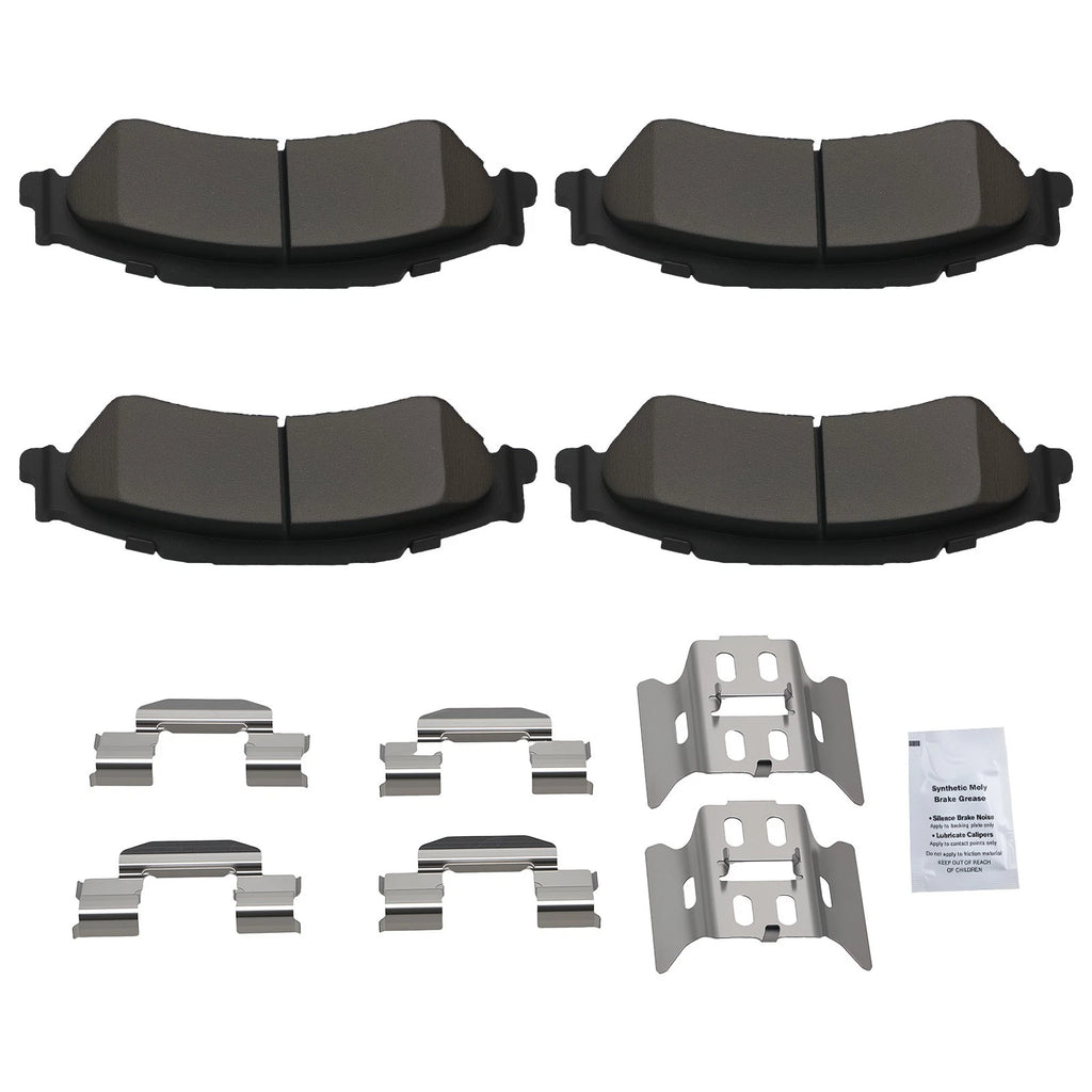 Rear Ceramic Brake Pads Kit for GMC Sonoma, Jimmy, Isuzu Hombre, Chevrolet S10 (1994–2005)
