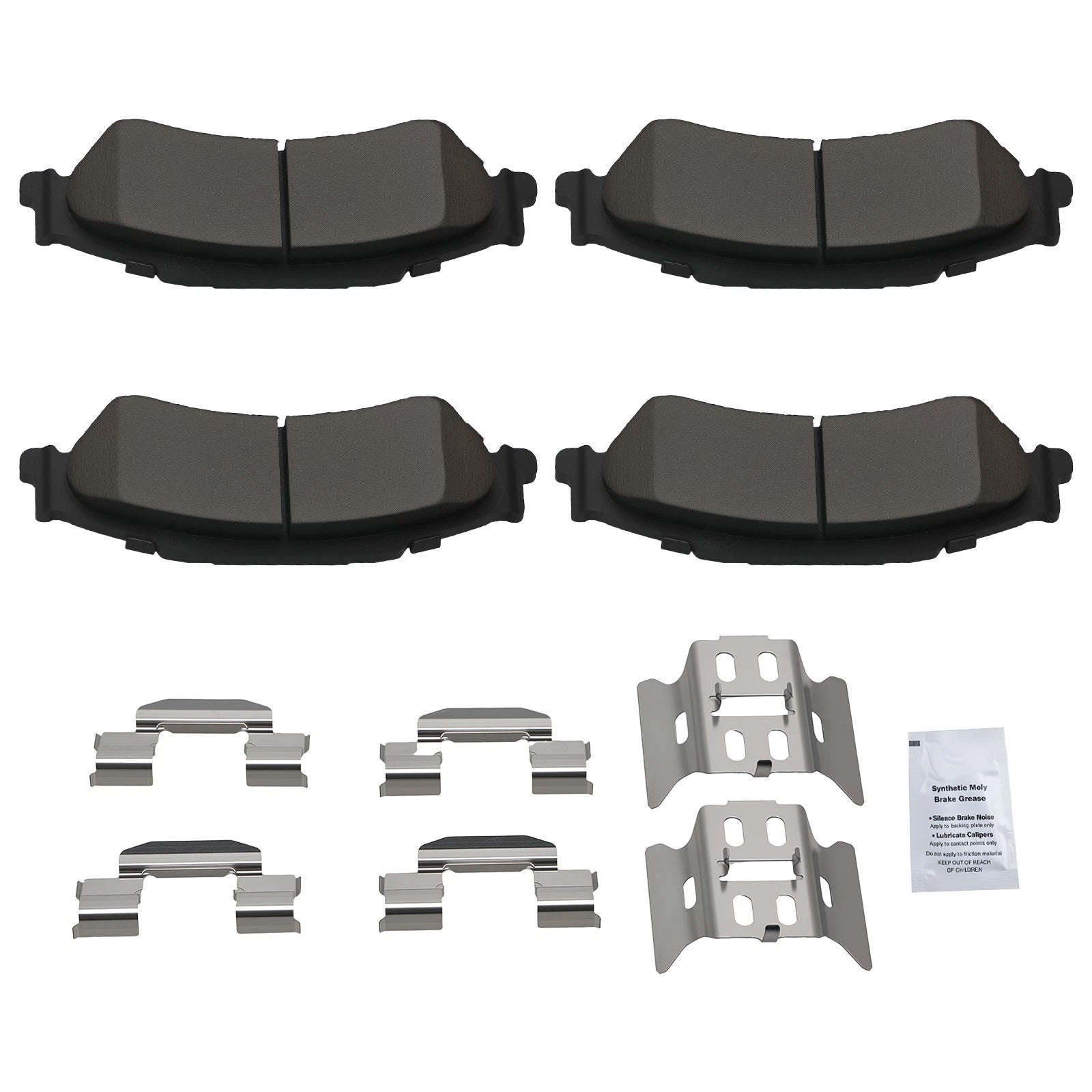 Rear Ceramic Brake Pads Kit for GMC Sonoma, Jimmy, Isuzu Hombre, Chevrolet S10 (1994–2005)
