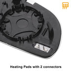 Left Side Heated White Mirror Glass for Audi Q3 (2011–2018)