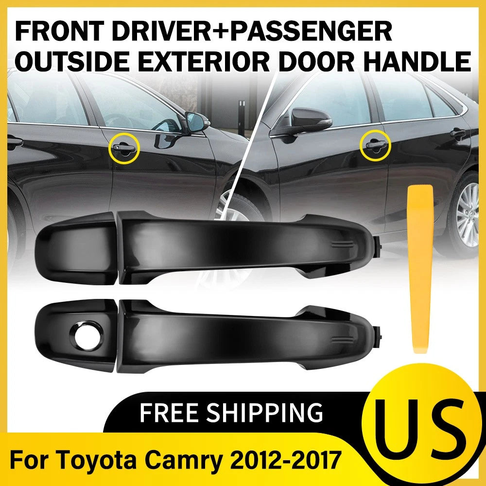 2X Outside Door Handle for Toyota Camry (2012–2017) - Black