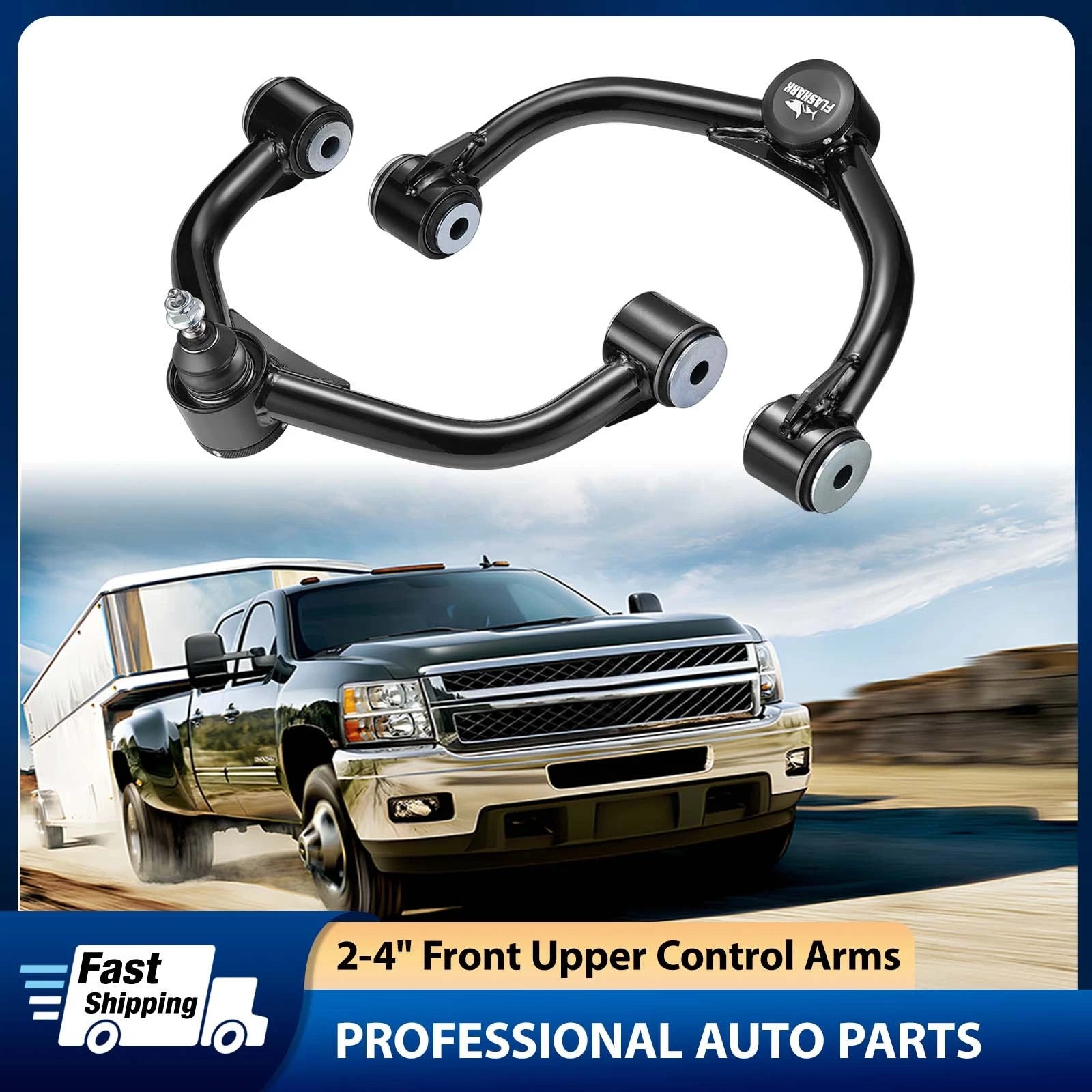 Set of 2 Front Upper Control Arms for Silverado GMC Sierra 2500HD 3500HD (2011–2022)