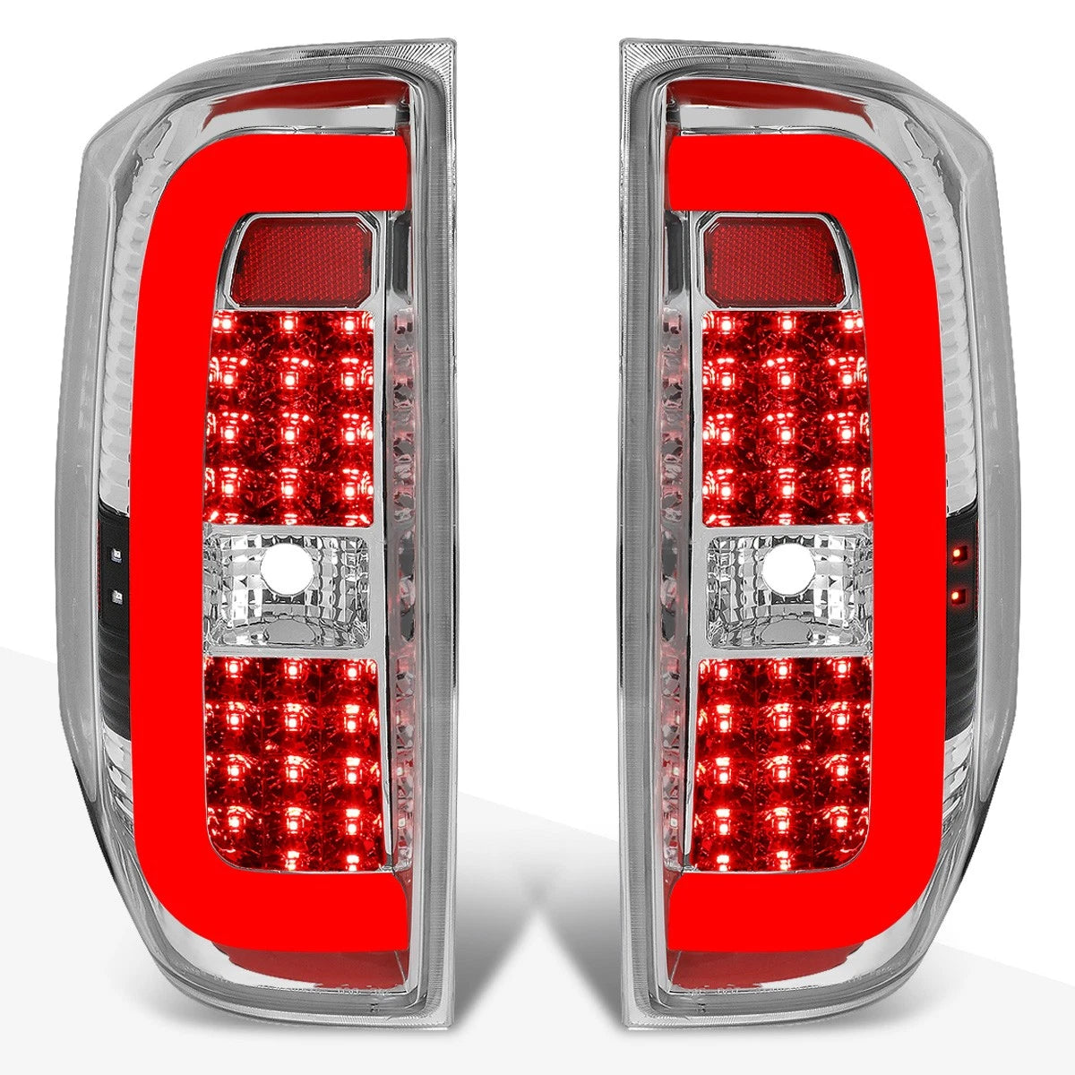 3D LED Tube Bar Tail Light for Tundra (2014–2021) - Chrome