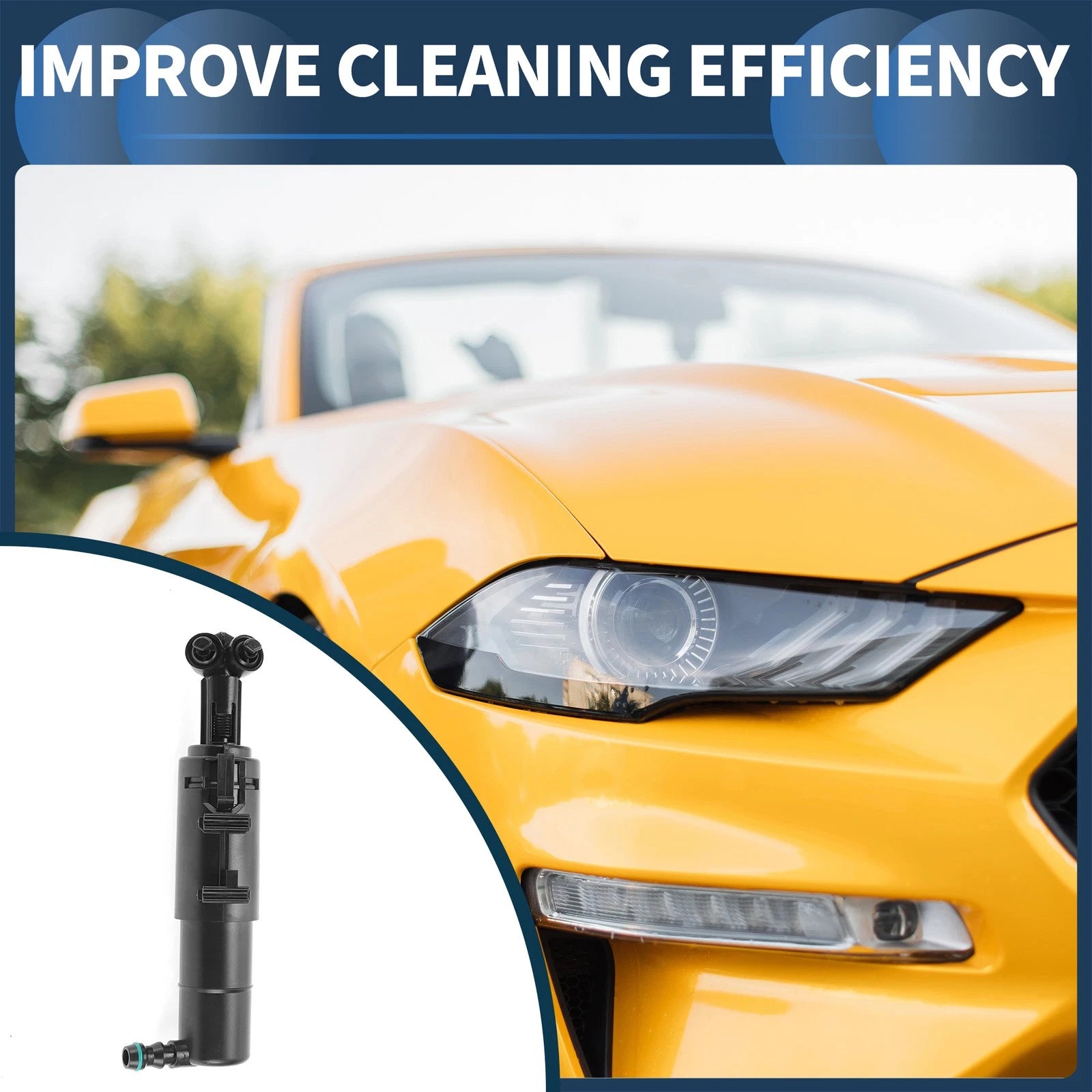 Front Passenger Headlight Washer Nozzle for Mercedes-Benz C200 (2007–2015) No. 2048602847