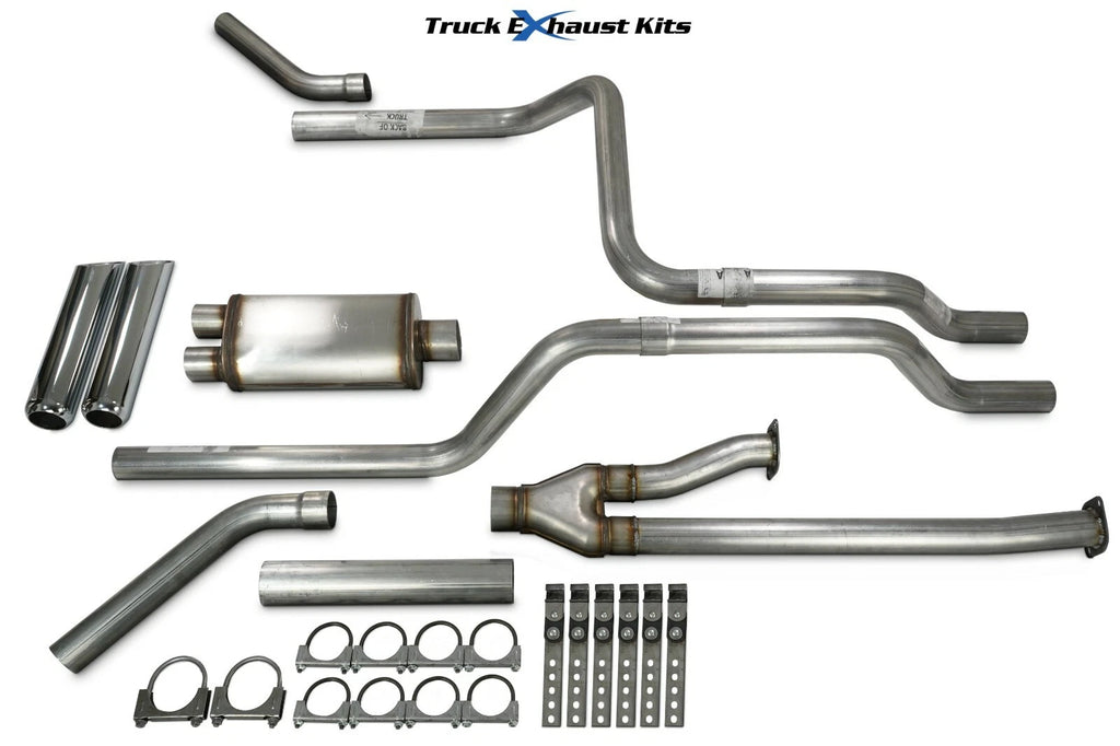 2.5" Dual Exhaust Kit for Toyota Tundra (2014–2021) Stainless Chrome Tip