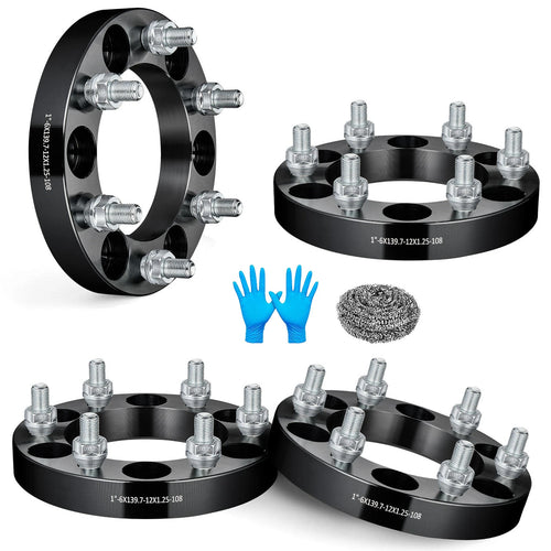 1 Inch Wheel Spacers for Nissan Infiniti (6x5.5) (12x1.25) (2002–2016)