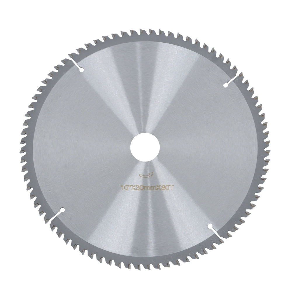 10-Inch 80 Tooth Carbide Saw Blade for Wood Aluminum (30mm Arbor)